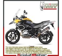 Terminale Scarico MIVV Oval Titanio Con Coppa Carbonio Bmw R 1200 Gs 2010 > 2012