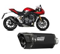 Terminale Scarico Mivv SR-1 Titanio Nero TRIUMPH SPEED TRIP 1200 RR/RS 2021 2024