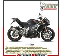 Terminale Scarico MIVV Suono Acciaio inox per Aprilia Tuono V4 Aprc 2011 > 2016