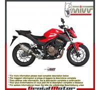 Terminale Scarico MIVV Suono Acciaio inox per Honda Cb 500 F 2016 > 2018