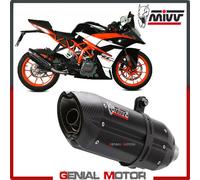 Terminale Scarico MIVV Suono Black Inox Nero kat per KTM RC 390 2017 > 2020