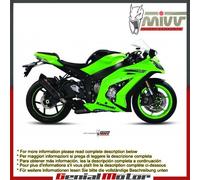 Terminale Scarico MIVV Suono Nero Acciaio inox per Kawasaki Zx-10 R 2011 > 2015