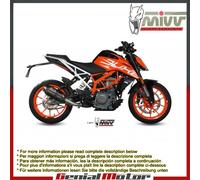 Terminale Scarico MIVV Suono Nero Acciaio inox per Ktm 390 Duke 2017 > 2020