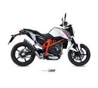 Terminale Scarico MIVV Suono Nero Acciaio inox per Ktm 690 Duke 2012 > 2018