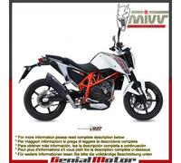 Terminale Scarico MIVV Suono Nero Acciaio inox per Ktm 690 Duke 2012 > 2018