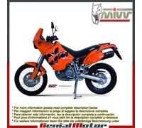 Terminale Scarico MIVV Suono Nero Acciaio inox per KTM Lc4 640 ADVENTU 2003 2006