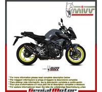 Terminale Scarico MIVV Suono Nero Acciaio inox per Yamaha Mt-10 2016 > 2022