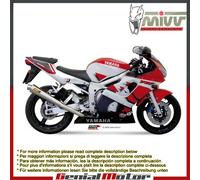 Terminale Scarico MIVV X-cone Acciaio inox per Yamaha Yzf 600 R6 1999 > 2002