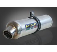 TERMINALE SCARICO OMOLOGATO MSR DUCATI HYPER HYPERMOTARD 796 1/1 2009/12 CLASSIC TONDO ACCIAIO INOX