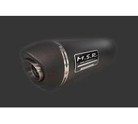 TERMINALE SCARICO OMOLOGATO MSR TRIUMPH TIGER 955 2002/06 OvalFox Dark Acciaio Inox