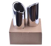Terminale Scarico Per A1 A3. Auto Tailpipe 2pcs Car Tail Dual Letuto In Acciaio Inox Suggerimento In Tipo Punta Silenziamento Modificato