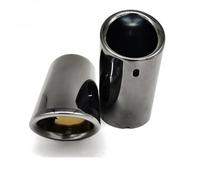 Terminale Scarico Per A3 Per A1 Per A4 Per B8 2009 2010 2011 2012 2013 2014 2015 2016 Copertura Terminale Marmitta Scarico Auto Auto Tubo Scarico(2pcs Gloss Black)