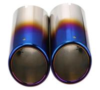 Terminale Scarico Per A4 B8 Per Q5 Per A3 2009-2016 2 Pezzi/set Terminali Di Scarico Per Auto A Doppia Uscita Marmitta Copertura Per Tubo In Titanio Nero(Blu)