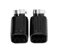 Terminale Scarico Per Auto Per Land Per Rover Per Defender L663 1 Paio Di Terminali Scarico Per Auto Quadrati Neri Accessori(Style B)