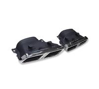 Terminale Scarico Per Benz C63 W205 C200 C300 C180 C260 2015 2016 2017 2018 Auto Punta Di Scarico Silenziatore Consigli Quad Tubo Di Scarico Ugello Silenziatore(Silver B)