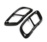 Terminale Scarico Per BMW Per X5 Per G05 Per X7 Per G07 2019 2 Pz/set Nero Lucido Acciaio Posteriore Doppio Tubo Scarico Della Copertura Trim Accessori Auto Exhaust Tail Pipes