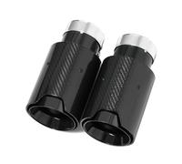 Terminale Scarico Per BMW ugello universale marmitta 2 pezzi/lotto, tubo scarico posteriore in acciaio inossidabile effetto carbonio Tubo Giunzione Auto(57-93MM)