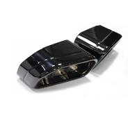 Terminale Scarico per BMW X3 LCI G01 30i IX Ex X4 per LCI G02 30iX Sport Car Tubo Scarico in Acciaio Inox Punta Scarico Piazza Punta Silenziatore Ugello Tubo Scarico(Colore:Nero)