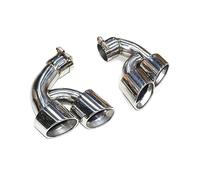 Terminale Scarico Per BMW X5M G05 X6 G06 X7 G07 2019 2020 Quad Carbonio Punta Scarico Punta Silenziatore In Acciaio Inox 304 Auto Tubo Scarico Tubo Scappamento Terminali(Silver A 2.0T)