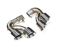 Terminale Scarico Per BMW X5M G05 X6 G06 X7 G07 2019 2020 Quad Carbonio Punta Scarico Punta Silenziatore In Acciaio Inox 304 Auto Tubo Scarico Tubo Scappamento Terminali(Silver B 3.0T)