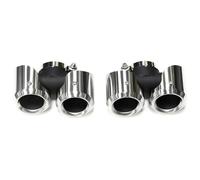 Terminale Scarico Per Land Per Rover Per Defender 90 110 2020-2024 Terminale Scarico Posteriore Aggiornato Silenziatore Rotondo In Acciaio Inossidabile Quadruplo(Silve 3.0t)