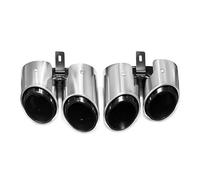 Terminale Scarico Per Panamera 971 2017 2018 2019 2020 2021 2022 2023 2024 Conversione Scarico Terminale Scarico Sportivo A Quattro Uscite Collettore Marmitta(Triple Layer Silver)