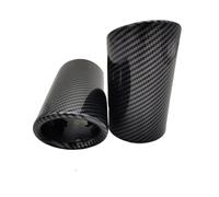 Terminale Scarico Per Tiguan 2011 2012 2013 2014 2015 2016 2017 2018 2019 2020 Terminale Di Scarico Auto Copertura Tubo Marmitta Punta TuboScarico(2pcs Carbon Color 2016-2019)