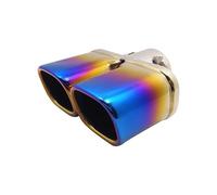 Terminale scarico Per Toyota Per Vios Per Yaris Accessorio Tubo Scarico Posteriore Auto In Acciaio Inox Silenziatore Ricambio(Blu)