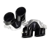 Terminale Scarico Per W177 W118 A35 CLA35 GLA35 GLB35 Upgrade AMG 45 Marmitta Tubo Scarico Quad Out Ugello Punta Nero 1 Paio(Nero)