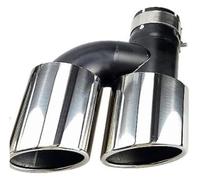 Terminale Scarico Punta Per A5/A6L/A7/TT/S6/S5 Terminali Di Scarico Di Ricambio Per Auto Tubo Di Scarico Smussato Ugello Di Gola Finale(In 60mm Out 89mm)