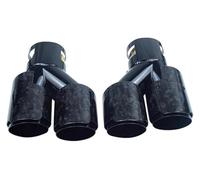 Terminale Scarico Punta Per B&MW 2021 2022 2023 G23 M440i G20 G21 M340i G42 M240i Testa Di Scarico Argento Lucido 4 Uscite Tubo Di Scarico(Carbon Fiber 2)