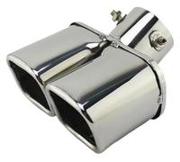 Terminale Scarico Punta Per Epica 2006-2013 Tubo Di Scarico Marmitta Terminale Di Scarico Marmitta Punta Coda Posteriore Accessori Tubi Terminali Auto(Argento)