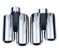 Terminale Scarico Punta Per Land Per Rover Per Defender 2020-2023 L663 P400 90 2.0T 110 3.0T Punta Del Silenziatore Aggiornato Tubo Scarico Placcato A Quattro Uscite(Bright Silvery 3.0T)