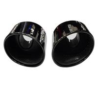 Terminale Scarico Punta Per RS3 RS4 RS4 RS5 RS6 Per S3 S4 S5 S6 Doppio Interno Punta Del Silenziatore Ugello Tubo Scarico Auto Tubo Di Scarico Punta Di Scarico(Black Single tip)