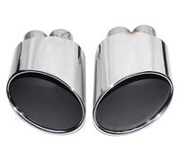 Terminale Scarico Punta Per RS3 RS4 RS4 RS5 RS6 Per S3 S4 S5 S6 Doppio Interno Punta Del Silenziatore Ugello Tubo Scarico Auto Tubo Di Scarico Punta Di Scarico(Argento)