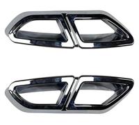 Terminale Scarico Punta Per VW Per P&assat B8 2016-2019 Telaio Tubo Di Scarico Auto Quattro Uscite Coda Gola Tubo Di Scarico Copertura Adesivo(Bright Silver)