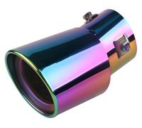 Terminale Scarico Punta Punta Del Silenziatore Tubo Universale Per Scarico Auto Punta Del Silenziatore Coda Dell'auto Posteriore Cromato Tubo Di Scarico Rotondo Coda(7)