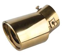 Terminale Scarico Punta Punta Del Silenziatore Tubo Universale Per Scarico Auto Punta Del Silenziatore Coda Dell'auto Posteriore Cromato Tubo Di Scarico Rotondo Coda(10)