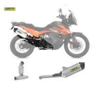 Terminale Scarico +Racc Arrow RTech Carbon Cap Allum Ktm 890 Adventure 2021 2024