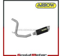 Terminale Scarico + Racc Arrow Street Thunder Alu N per KTM Duke 125 2011 > 2016