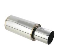 Terminale Scarico Silenziatore Posteriore In Acciaio Inossidabile Per Auto Tubo Di Scarico Rumoroso Ad Alto Flusso Da Corsa Auto Tubo Scarico(63mm-114mm)