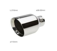 Simoni Racing TRX20 Terminale Scarico in Acciaio Inox Rotondo Inclinato Ø115mm