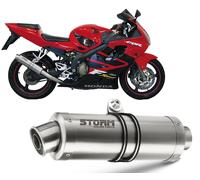 Terminale Scarico Storm by Mivv Gp acciaio inox per Honda Cbr 600 Fs 2001 > 2003