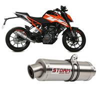 Terminale Scarico Storm by Mivv Gp acciaio inox per Ktm Rc 390 2017 > 2020