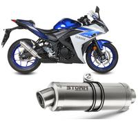 Terminale Scarico Storm by Mivv Gp acciaio inox per Yamaha Yzf R25 2015 > 2023