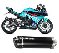 MIVV Terminale scarico Storm GP Inox Nero Carbo CF Moto SR 450 REPL 2025 2026