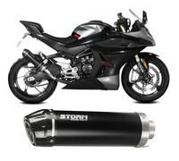 MIVV Terminale scarico Storm GP Inox Nero Carbo CF Moto SR 450 REPL 2025 2026