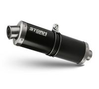 Terminale Scarico Storm by Mivv Gp Nero acciaio per Suzuki Gsx-r 750 2004 > 2005
