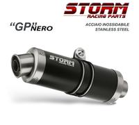 Terminale Scarico Storm by Mivv Gp Nero acciaio per Suzuki Gsx-r 750 2004 > 2005