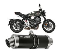 Scarico Storm by Mivv nero Gp acciaio inox per Honda Cb 1000 R 2018 > 2022